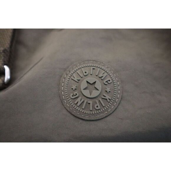 Kipling K15387-3DU Unisex Field Green Eugina Nylon Satchel Tote Bag - Picture 8 of 10